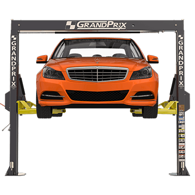 GrandPrix GP-7LCS Low-Ceiling Two-Post Lift with a 2,705 mm Height