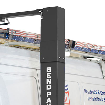 Optional Bolt-On Height Extension for BendPak Two-Post Lift