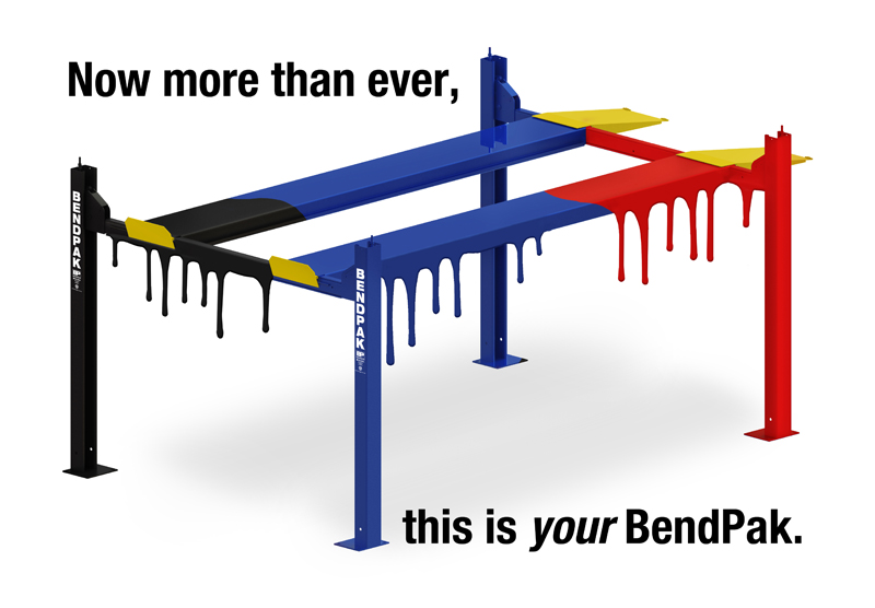 BendPak's Custom Car Lift Colors
