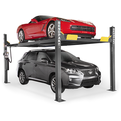 HD-9XW 4,082-kg. Capacity / Four-Post Lift / Standard Width / High Lift