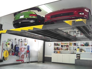 Home Garage BendPak Double Wide Storage Lift