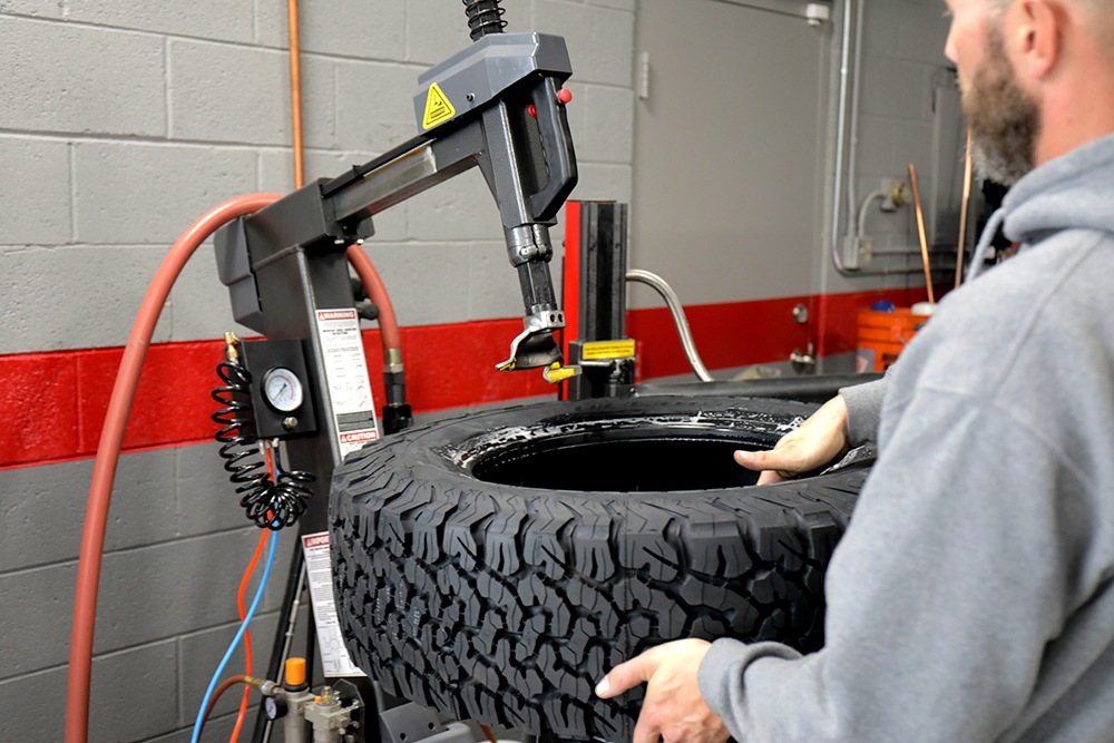 Tire Changers Tilt-Back Tower Design