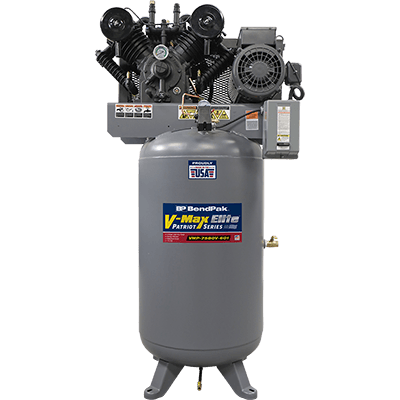 VMP-7580V-601 V-Max Patriot Air Compressor / 7.5 HP, 1 Ph / 80-Gallon Vertical Tank / Made in USA