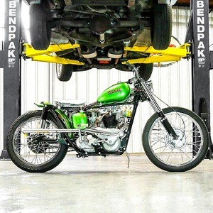 1965 Triumph Tiger Chopper BendPak Lift